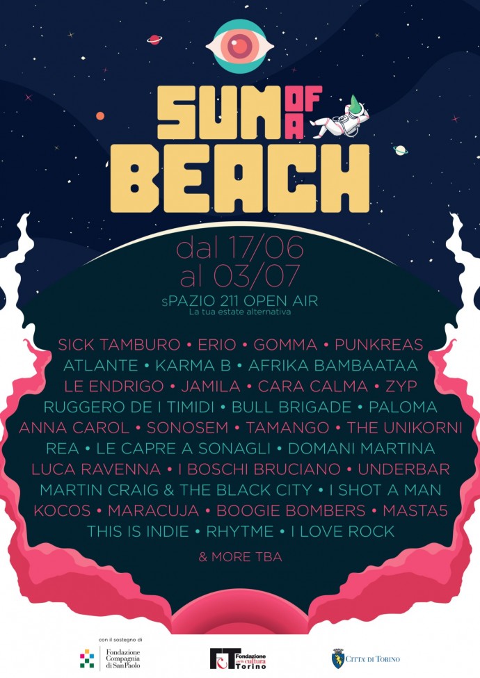 Dal 17 giugno riparte ‘Sun Of A Beach’, l'estate alternativa di Spazio211.